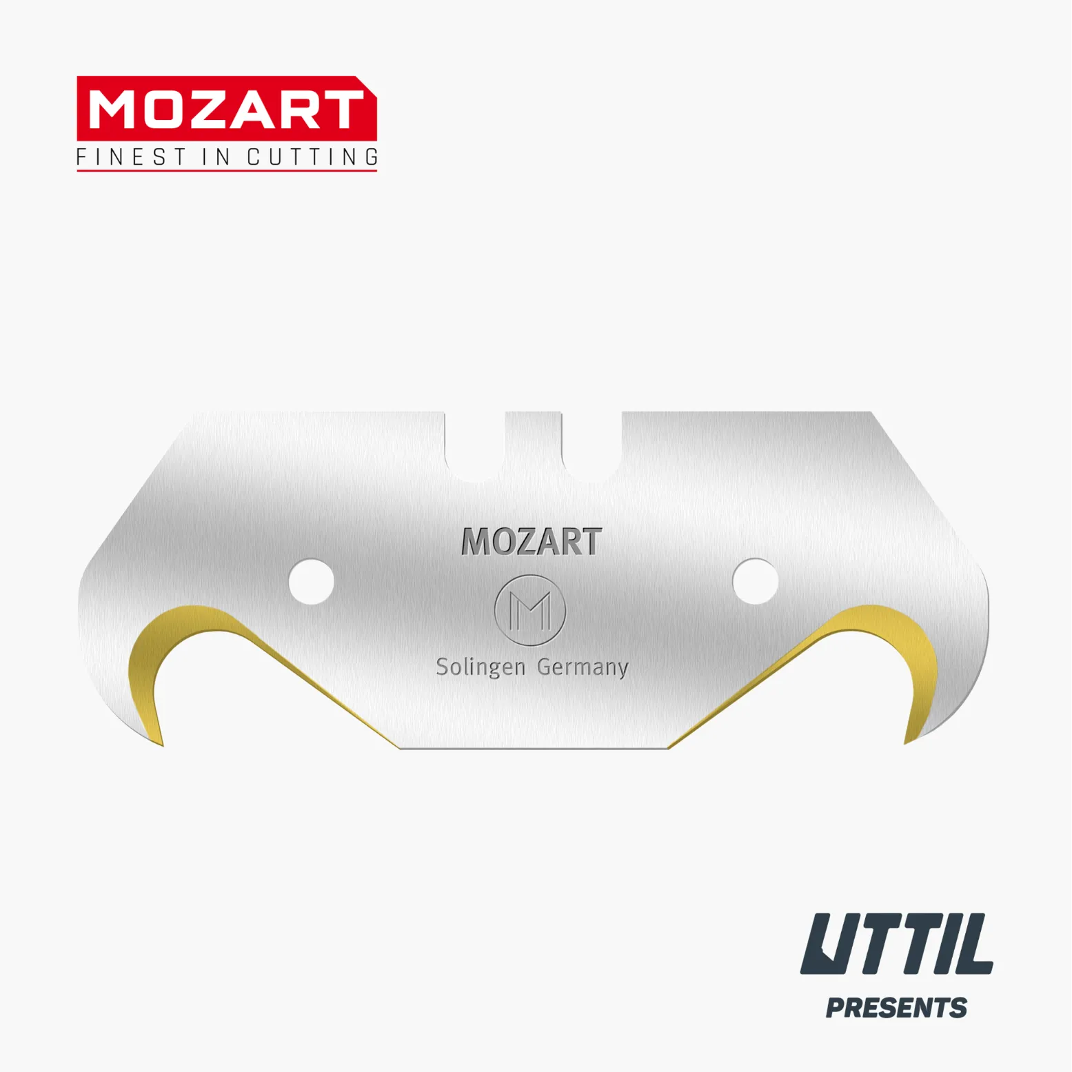 51 mm Mozart Blades 90110.065 TiN-Coated Extra Sharp Extra Hardened Spare Hook Blade